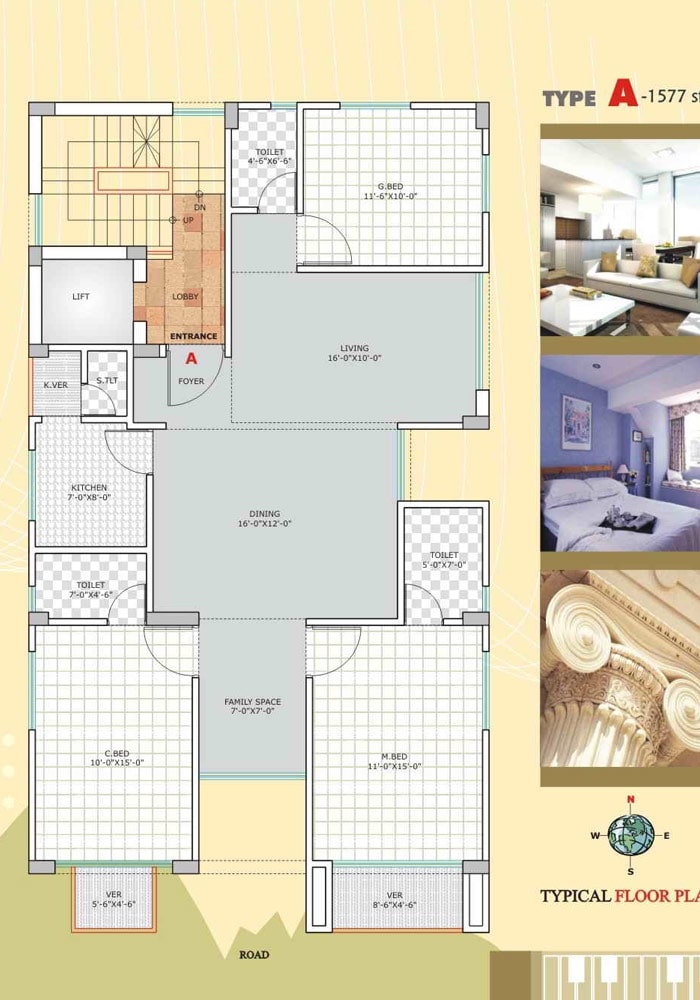 Assure Anandadhara Typical Floor Plan Type-A
