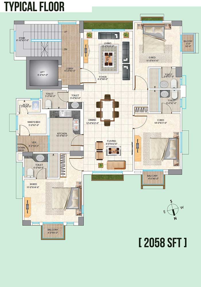 Assure Blessing Typical Floor Plan