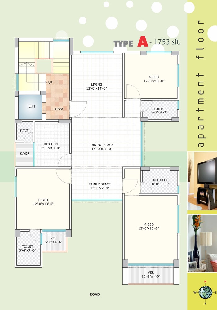 Assure F. Rahman Garden Apartment Floor Plan