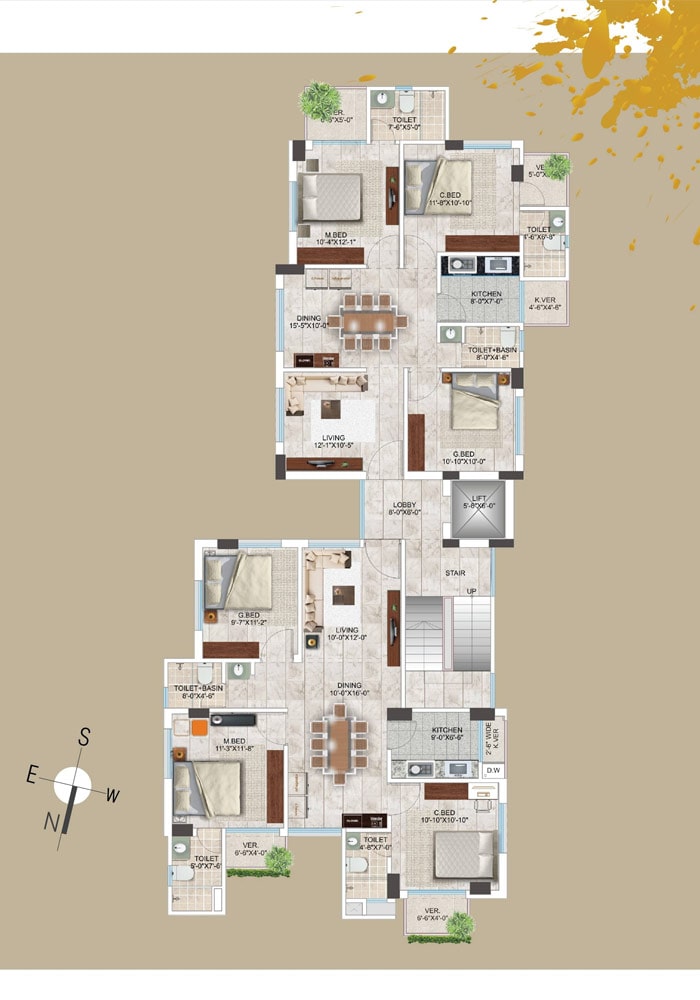 Assure Hayat Manjil Typical Floor Plan