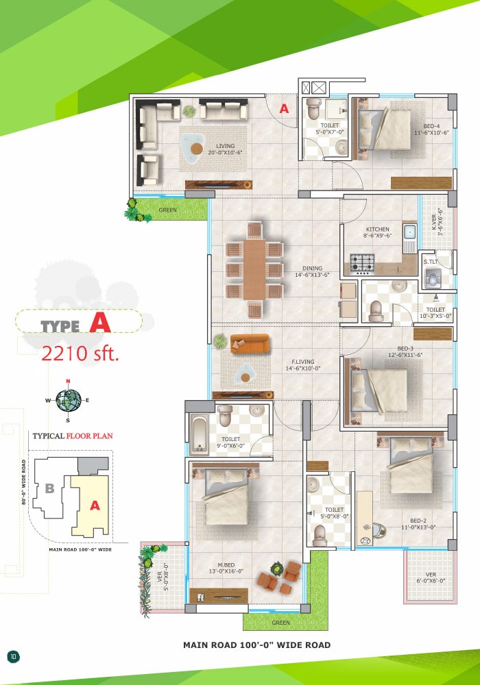 Assure M N Tower Typical Floor Plan Type-A