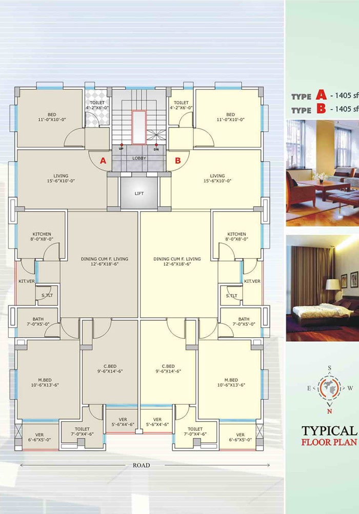 Assure Maple Leaf Typical Floor Plan Type-A & B