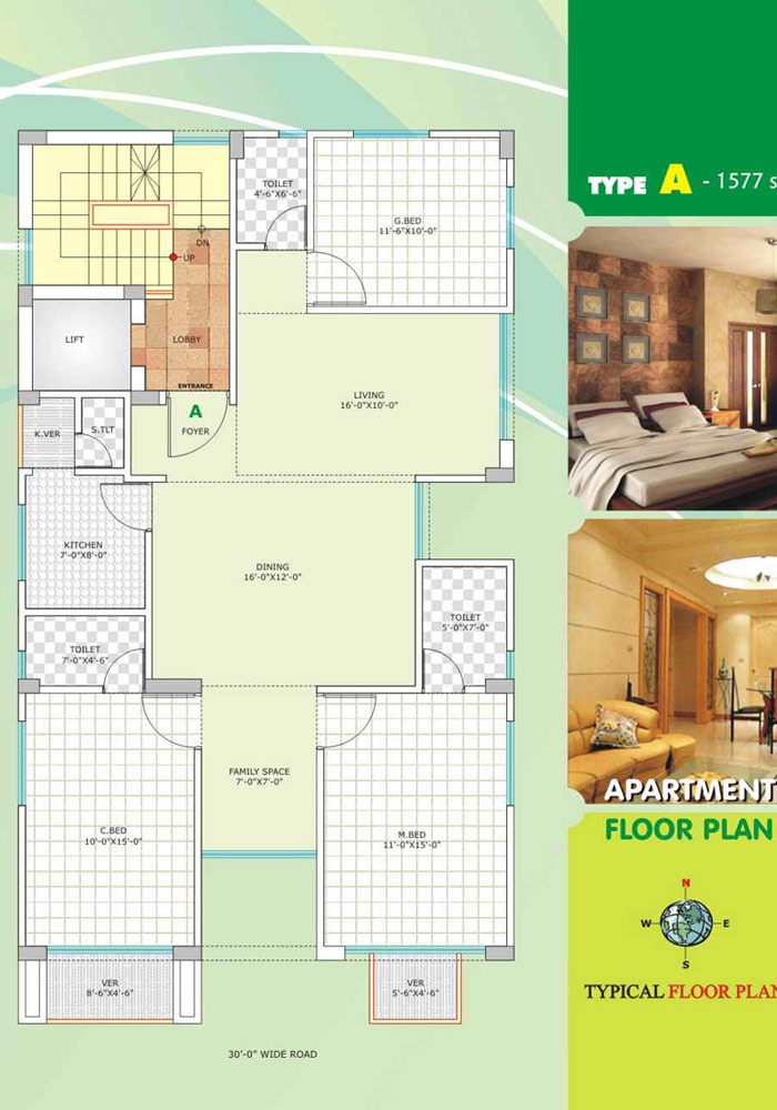 Assure Shamoita Apartment Floor Plan Type-A
