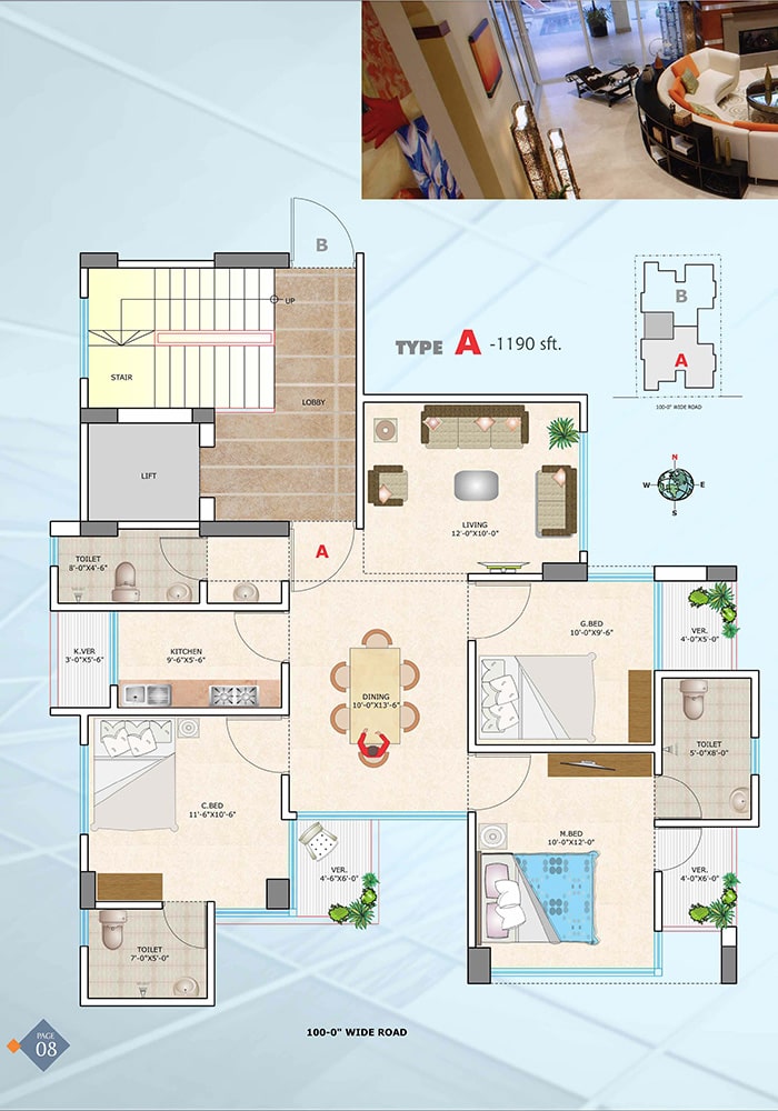 Assure Wisteria Typical Floor Plan Type-A
