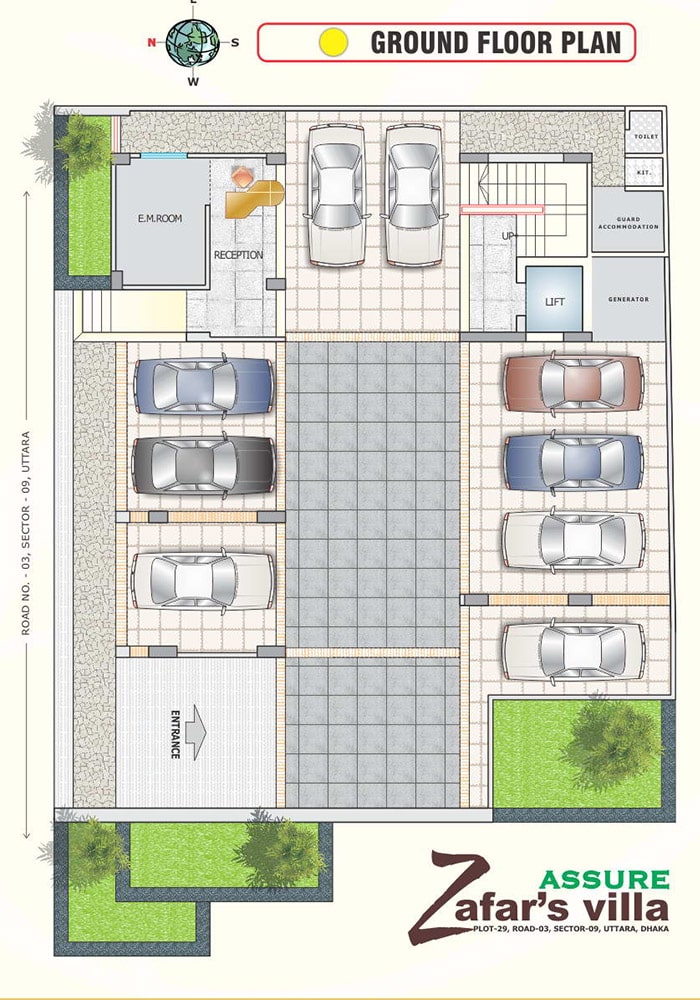 Assure Zafars Villa Ground Floor Plan