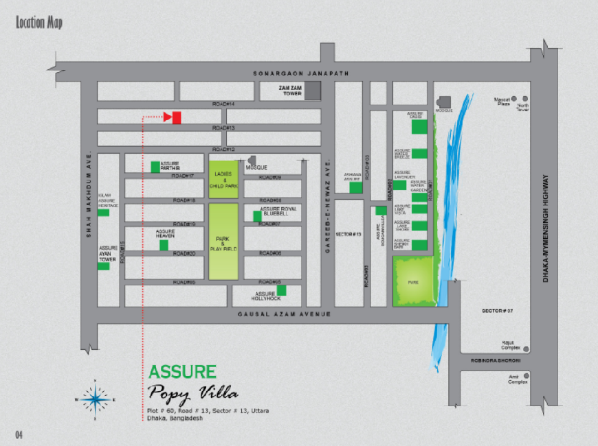 Assure Popy Villa location